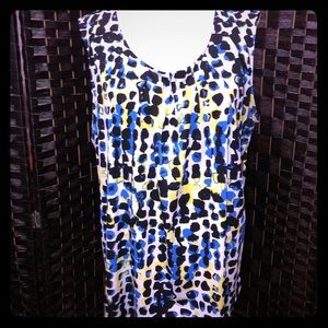 Multicolored sleeveless top 1x